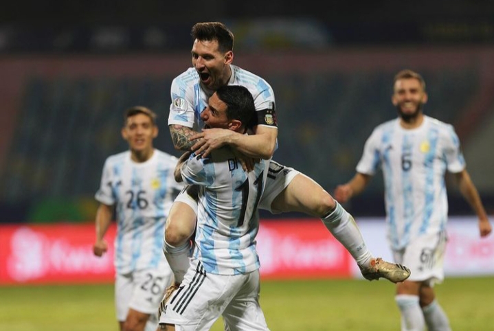 Lionel Messi saat membela Argentina di Copa America 2020 lalu (Instagram Lionel Messi)