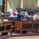 Rapat antara Forum Komunitas Usaha Mikro (FKUM) sebagai perwakilan pedagang dengan PT Sinergi Mitra Utama selaku anak perusahaan PT. Semen Indonesia yang difasilitasi DPRD Gresik, Minggu (22/8/2021)