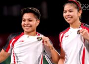 Ganda putri Indonesia Greysia Polii/Apriyani Rahayu raih emas Olimpiade Tokyo 2020. / IG Olympics