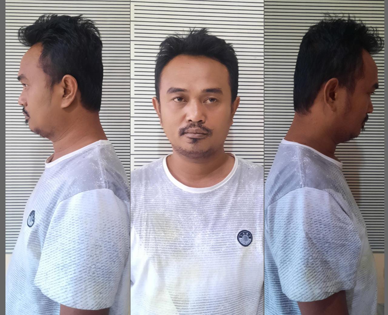 Sulaiman (33) warga Jalan Wonokusumo Jaya Gang XIII Kecamatan Semampir, Surabaya ditangkap tim anti bandit Polsek Rungkut, Senin (13/9/2021).
