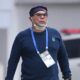 Pelatih Persela Lamongan, Iwan Setiawan saat laga kontra Persita Tangerang, Jumat (17/9/2021)./ IG Persela Football