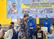 TNI AL Banjarmasin Gelar Serbuan Vaksinasi di Pelelangan Ikan Banjar Raya