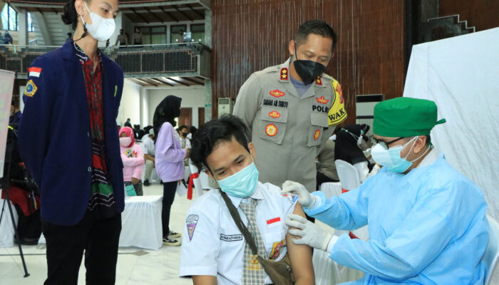 Vaksinasi Pelajar di Banjarmasin, AKBP Sabana: Target Kita 3000 Pelajar