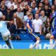 Gol tunggal pemain Manchester City Gabriel Jesus ke gawang Chelsea pada laga, Sabtu (25/9/2021) di Stamford Bridge./ Foto: Flashscore