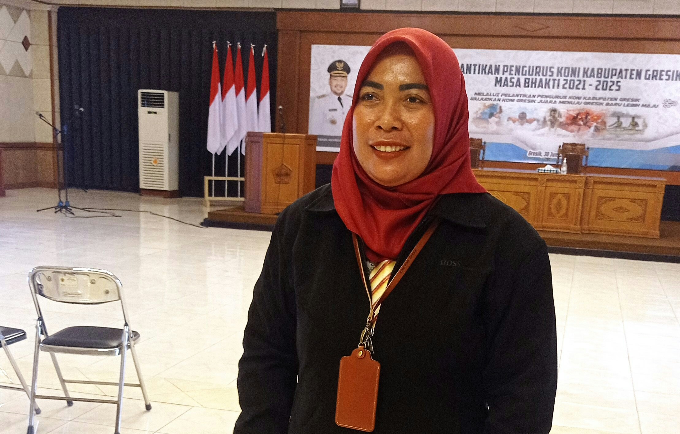Ketua KONI Kabupaten Gresik, Anis Ambiyo Putri. Foto: Bram