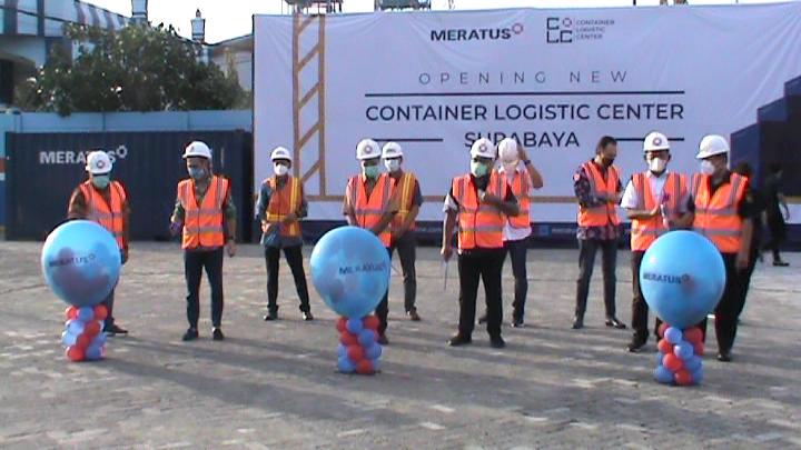 Meratus Line saat meluncurkan CLC untuk pelanggan depo kontainer, Kamis (21/10/2021)./ Foto: Wicak