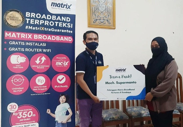 Matrix Broadband hadir di Surabaya menjawab kebutuhan digital bagi masyarakat yang kian meningkat. Foto/IST