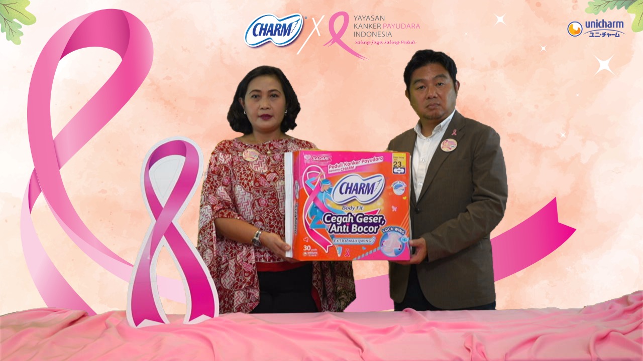 CHARM Bekerjasama dengan YKPI Dukung Aksi Pink Ribbon untuk Meminimalkan Angka Kematian Akibat Kanker Payudara Melalui CHARM Extra Maxi Pink Ribbon Special Edition