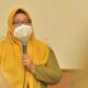 Wakil Bupati Gresik Aminatun Habibah rapat bersama tiga pilar dalam vaksinasi lansia, Selasa (2/11/2021)./ Foto: Bram