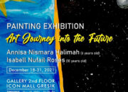Poster pameran lukisan Annisa Nismara Halimah (6) dan Isabell Nifail Roses (10)./ Foto: Ist