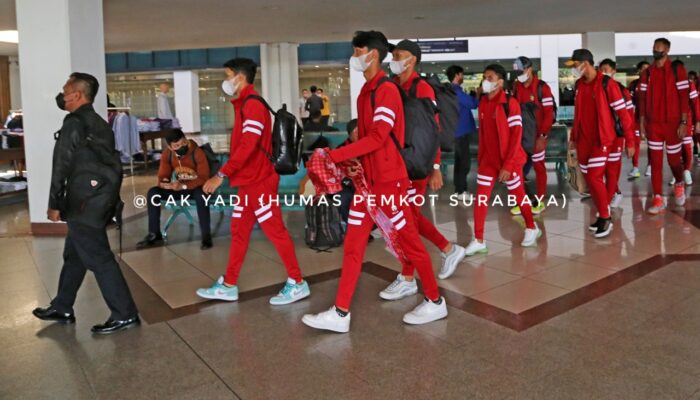 Timnas U-20 telah tiba di Surabaya